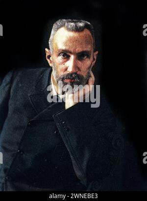 Porträt von Pierre Curie (1859-1906). Stockfoto