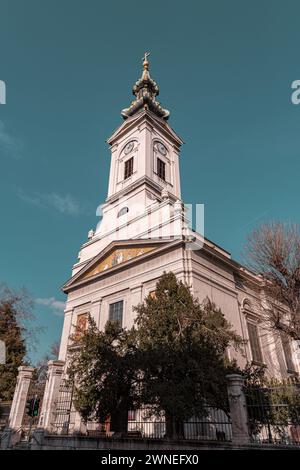 Belgrad, Serbien - 8. Februar 2024: Die Kathedrale Kirche St. Michael der Erzengel ist eine serbisch-orthodoxe Kathedrale im Zentrum von Belgrad, Ser Stockfoto