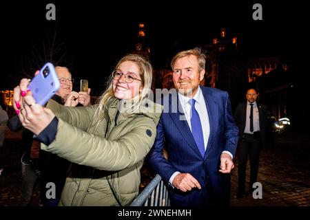 Bogota, Kolumbien. März 2024. DEN BOSCH - König Willem-Alexander eröffnet das neue Theater aan de Parade, 1. maart 2024. Quelle: Patrick van Katwijk/dpa/Alamy Live News Stockfoto