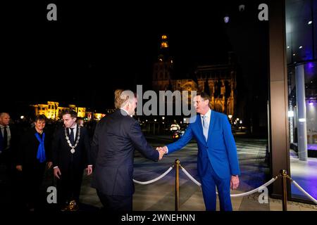 Bogota, Kolumbien. März 2024. DEN BOSCH - König Willem-Alexander eröffnet das neue Theater aan de Parade, 1. maart 2024. Quelle: Patrick van Katwijk/dpa/Alamy Live News Stockfoto