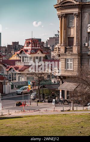 Belgrad, Serbien - 8. Februar 2024: Zeleni Venac Bauernmarkt in Stari Grad, Belgrad, der Hauptstadt Serbiens. Stockfoto