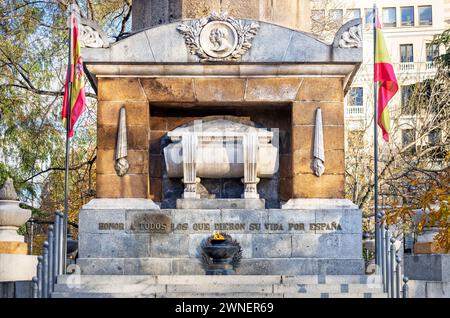 Monumento al 2 de Mayo. Madrid. España Stockfoto