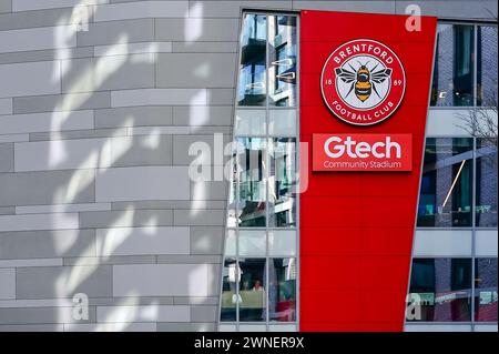 Das Gtech Community Stadium ist bereit für das Spiel der Premier League zwischen Brentford und Chelsea im Gtech Community Stadium in London, England am 2. März 2024. Foto von Phil Hutchinson. Nur redaktionelle Verwendung, Lizenz für kommerzielle Nutzung erforderlich. Keine Verwendung bei Wetten, Spielen oder Publikationen eines einzelnen Clubs/einer Liga/eines Spielers. Quelle: UK Sports Pics Ltd/Alamy Live News Stockfoto