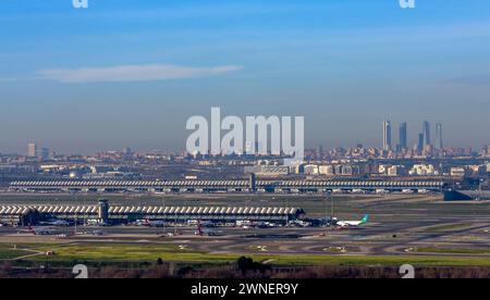 Madrid desde el mirador de Paracuellos del Jarama. Madrid. España Stockfoto