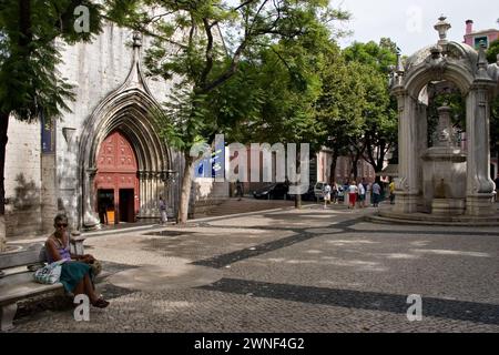 Kloster unserer Lieben Frau vom Karmel (Portugiesisch: Convento da Ordem do Carmo), Lissabon Stockfoto