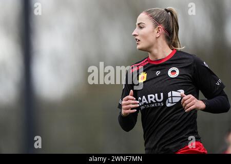 Rotterdam, Niederlande. März 2024. Rotterdam - Yara Helderman von Excelsior V1 während des Spiels zwischen Feyenoord V1 und Excelsior V1 bei Nieuw Varkenoord am 2. März 2024 in Rotterdam, Niederlande. Credit: Box to Box Pictures/Alamy Live News Stockfoto