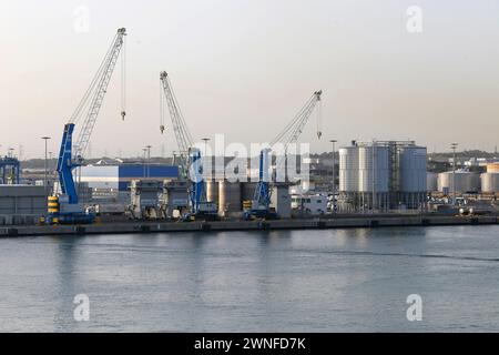 Civita Vecchia, Italien - 21. Mai 2014 - Hafen Civitavecchia in der Nähe von Rom, Latium, Italien Stockfoto