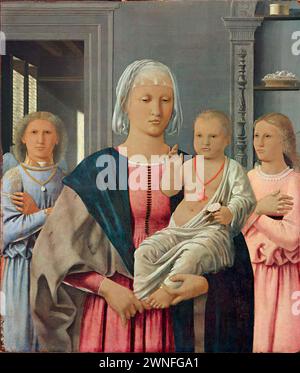 Galleria,Nazionale,delle,Marche,A,Urbino.,Piero,della,Francesca,Madonna,di,Senigallia,61 x 53 cm.,Galleria Nazionale delle Marche a Urbino. Piero della Francesca, Malerei, Gemälde, Maler, Kunstwerke Stockfoto