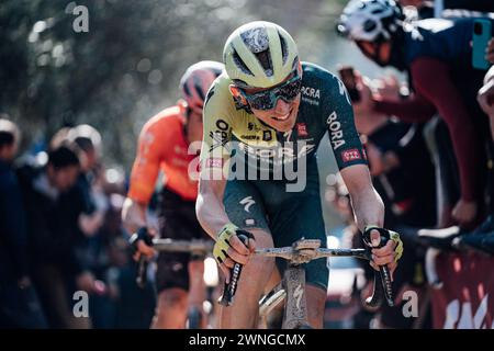 Siena, Italien. März 2024. Foto: Zac Williams/SWpix.com - 03/03/2024 - Radfahren - 2024 Strade Bianche - Lennard Kamna, Bora Hansgrohe. Quelle: SWpix/Alamy Live News Stockfoto