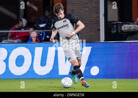 Rotterdam, Niederlande. März 2024. ROTTERDAM, NIEDERLANDE - 2. MÄRZ: Wouter hat AZ Dribbles während des niederländischen Eredivisie-Spiels zwischen Sparta Rotterdam und AZ im Sparta-stadion Het Kasteel am 2. März 2024 in Rotterdam, Niederlande. (Foto von Gabriel Calvino Alonso/Orange Pictures) Credit: Orange Pics BV/Alamy Live News Stockfoto