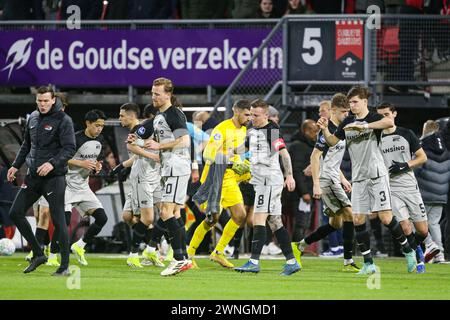 Rotterdam, Niederlande. März 2024. ROTTERDAM, 2-3-24, Stadion het Kasteel, Dutch eredivisie, Sparta Rotterdam - AZ, Credit: Pro Shots/Alamy Live News Stockfoto