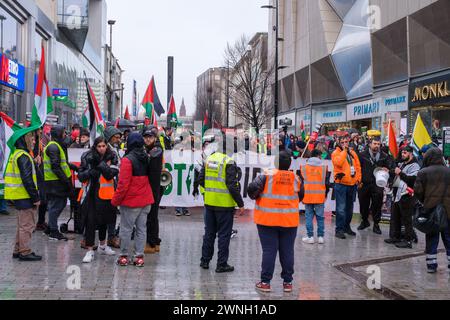 Pro Palestine march, Birmingham, 02/03/24 Stockfoto