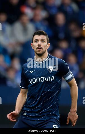 Bochum, Deutschland, 1. Fussball-Bundesliga 24. Spieltag VFL Bochum: RB Leipzig 1:4 02. 03. 2024 im Vonovia Ruhrstadion in Bochum Anthony LOSILLA (VFL) Foto: Norbert Schmidt, Düsseldorf Stockfoto