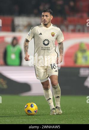 Monza, Italien. März 2024. Leandro Paredes von AS Roma während des Spiels der Serie A im U-Power Stadium in Monza. Der Bildnachweis sollte lauten: Jonathan Moscrop/Sportimage Credit: Sportimage Ltd/Alamy Live News Stockfoto