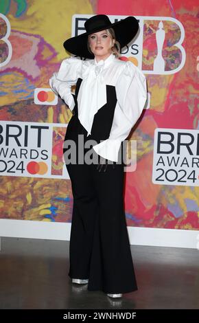 London, Großbritannien. März 2024. Ella Henderson nimmt an den BRIT Awards 2024 in der O2 Arena Teil. Quelle: SOPA Images Limited/Alamy Live News Stockfoto