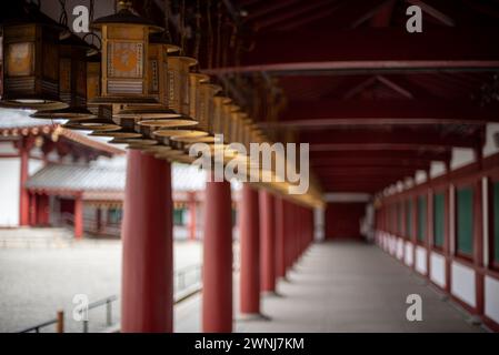 Shitennoji ältester buddhistischer Tempel Japans, der 593 vom Prinzen Shotoku Taishi in Osaka Kansai gegründet wurde Stockfoto