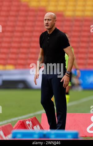 Brisbane, Australien, 3. März 2024: Ruben Zadkovich (Brisbane Coach) während der Isuzu Ute Ein League-Spiel zwischen Brisbane Roar und Melbourne Victory FC im Suncorp Stadium (Promediapix/SPP) Credit: SPP Sport Press Photo. /Alamy Live News Stockfoto