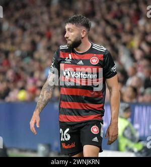 Sydney, Australien. 2. März 2024 Brandon Borrello während des Aleague Sydney Derby. Quelle: Kleber Osorio/Alamy Live News Stockfoto