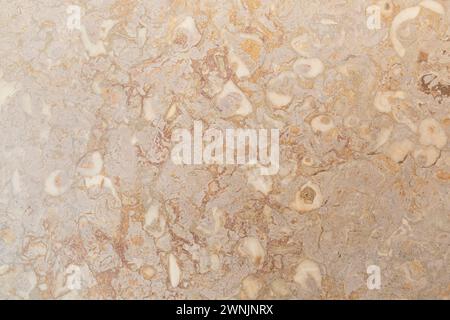 Nahaufnahme von glatten und flachen Natursteinböden. Abstrakter, hochauflösender Texturhintergrund, Kopierraum. Stockfoto