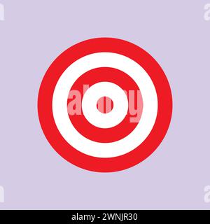 Symbol Für Das Symbol „Zielvektor“ Für Das Symbol „Geschäftsziel“ Stock Vektor