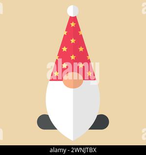 Weihnachtsgnome-Feier-Vektor Stock Vektor