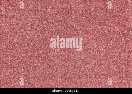 Texturhintergrund von rotem Stoff. Polster mit Jacquard-Textur, boucle-Möbel, Textilmaterial, Design-Inneneinrichtung, Einrichtung. Ridge-Stoffstruktur c Stockfoto