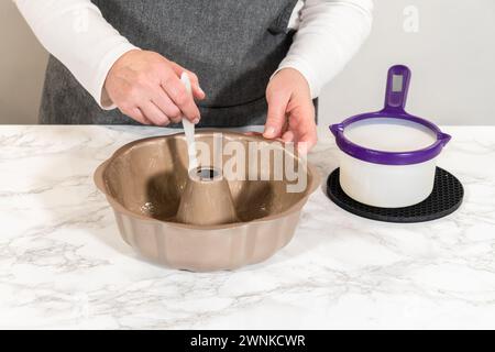 Köstliches Hausgemachtes Rezept Für Kürbis-Bundt-Kuchen Stockfoto