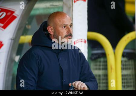 Vincenzo Italiano, Cheftrainer von ACF Fiorentina, während des Spiels der Serie A zwischen Torino FC und ACF Fiorentina am 2. März 2024 bei Olympic Grande Tor Stockfoto