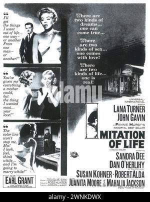 1959 Imitation of Life Promo-Werbespot: Lana Turner John Gavin, Regie: Douglas Sirk, Universal Pictures Stockfoto