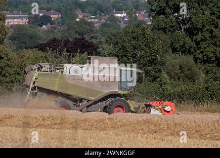 Mähdrescher, Coedpoeth, Wrexham, Wales Stockfoto