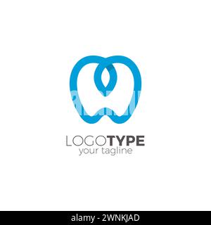 Dental Leaf Logo. Logo Für Zahnpflege Stock Vektor