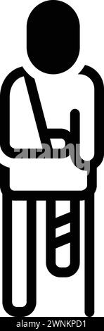 Symbol für Verletzungen, Schäden Stock Vektor