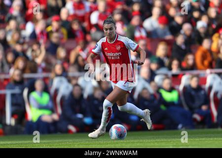 Emirates Stadium, London, Großbritannien. März 2024. Damen Super League, Arsenal gegen Tottenham Hotspur; Steph Catley von Arsenal Credit: Action Plus Sports/Alamy Live News Stockfoto