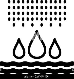 Symbol für Wasser, Tropfen Stock Vektor