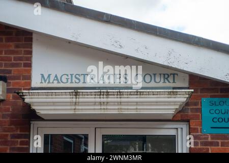 Slough, Berkshire, Großbritannien. März 2024. Slough Magistrates Court in Slough, Berkshire. Kredit: Maureen McLean/Alamy Stockfoto