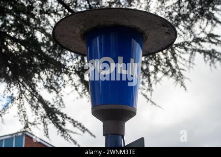 Slough, Berkshire, Großbritannien. März 2024. Slough Polizeistation in Slough, Berkshire. Kredit: Maureen McLean/Alamy Stockfoto