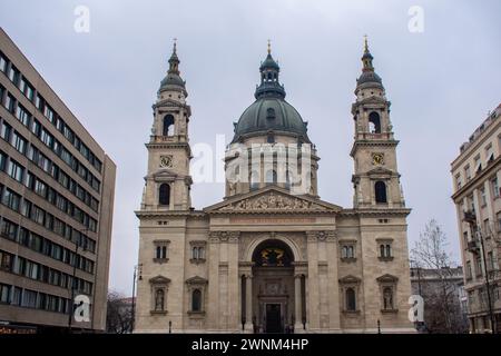 St. Stephansbasilika in Budapest Ungarn. Stockfoto