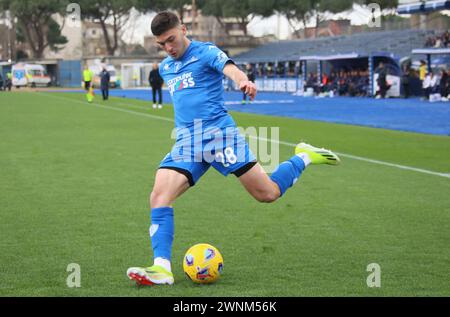 Empoli, Italien. März 2024. Foto Michele Nucci/LaPresse 3 Marzo 2024, Empoli, Italia Sport, calcio. Empoli fc vs. Cagliari Calcio - Campionato di calcio Serie A TIM 2023/2024 - stadio Carlo Castellani Nella Foto: Nicolo' Cambiaghi (Empoli fc) Foto: Michele Nucci/LaPresse 03. März 2024, Empoli, Italien. Sport, Fußball. Empoli fc vs. Cagliari Calcio - italienische Fußballmeisterschaft Liga A TIM 2023/2024 - Carlo Castellani Stadion im Bild: Nicolo' Cambiaghi (Empoli fc) Credit: LaPresse/Alamy Live News Stockfoto