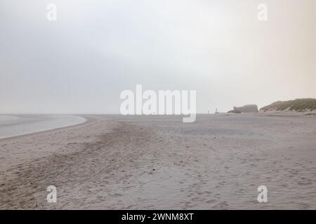 Bunker aus dem 2. Weltkrieg am Strand Blavand, Dänemark Stockfoto