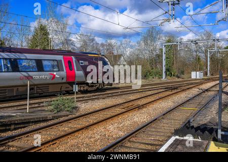 Der Bahnhof elektrifizierte barnt Green West midlands england großbritannien Stockfoto