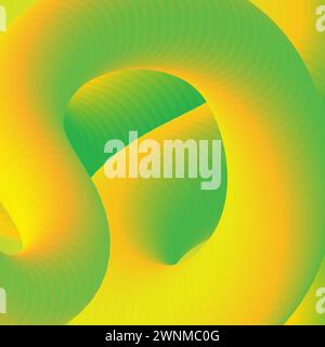 Abstrakter farbenfroher Hintergrund mit Farbverlauf. Die Illusion des dreidimensionalen Raumes. Eine Vorlage für kreatives Design Stock Vektor