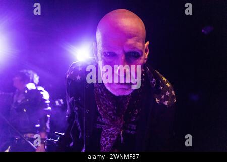 Oslo, Norwegen. März 2024. Die US-amerikanische Punkrock-Band Dead Boys gibt ein Live-Konzert im John Dee in Oslo. Hier ist Gitarrist Cheetah Chrome live auf der Bühne zu sehen. (Foto: Gonzales Photo/Alamy Live News Stockfoto