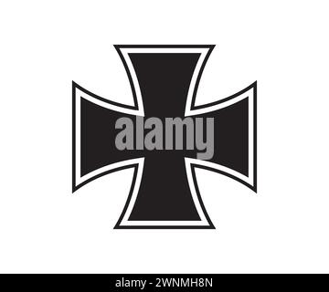 Eisen Kreuz Vektor, Vektor Eisen Kreuz Clipart, Christliche Kreuz Datei Für Cricut Stock Vektor