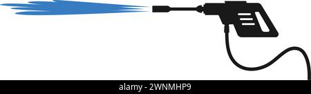 Hochdruck-Wasserpistole Symbol Vektor Illustration Design Stock Vektor