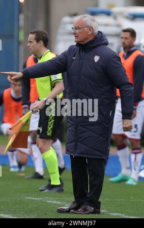 Empoli, Italien. März 2024. Foto Michele Nucci/LaPresse 3 Marzo 2024, Empoli, Italia Sport, calcio. Empoli fc vs. Cagliari Calcio - Campionato di calcio Serie A TIM 2023/2024 - stadio Carlo Castellani Nella Foto: Claudio Ranieri (Cagliari calcio) Foto: Michele Nucci/LaPresse 03. März 2024, Empoli, Italien. Sport, Fußball. Empoli fc vs. Cagliari Calcio - italienische Fußballmeisterschaft Liga A TIM 2023/2024 - Carlo Castellani Stadion im Bild: Claudio Ranieri (Cagliari calcio) Credit: LaPresse/Alamy Live News Stockfoto