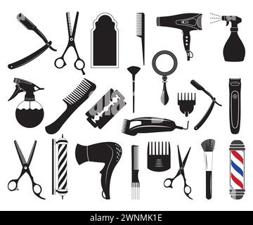 Gerader Rasierer, gerader Rasierer Vektor, Friseur Rasier Clip Art Cut File, Einlage gerader Rasierer, Dateien vorbereitet, Klinge Rasierer Silhouette, Friseur Shop Stock Vektor