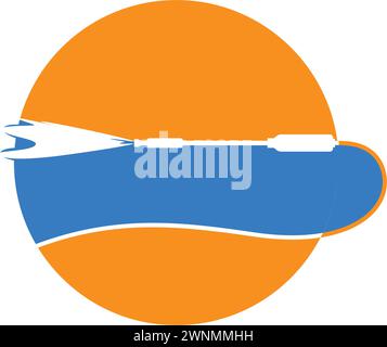 Hochdruck-Wasserpistole Symbol Vektor Illustration Design Stock Vektor