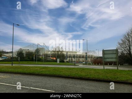 Das Swansea Stadium ist ein Mehrzwecksportstadion in Swansea, West Glamorgan, Wales Stockfoto