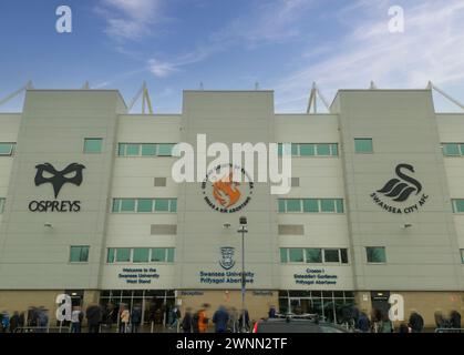 Das Swansea Stadium ist ein Mehrzwecksportstadion in Swansea, West Glamorgan, Wales Stockfoto