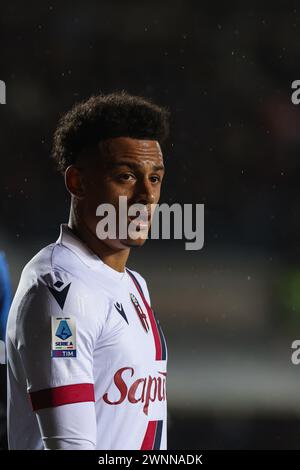 Bergamo, Italien, 3. März 2024. Dan Ndoye (Bologna FC) während des Fußballspiels der Serie A zwischen Atalanta und Bologna im Gewiss-Stadion am 3. März 2024 in Bergamo, Italien. Quelle: Stefano Nicoli/Speed Media/Alamy Live News Stockfoto